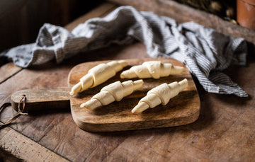 Uncooked Artisan Croissants, Ready to Bake at Home for Fresh, Buttery Pastries