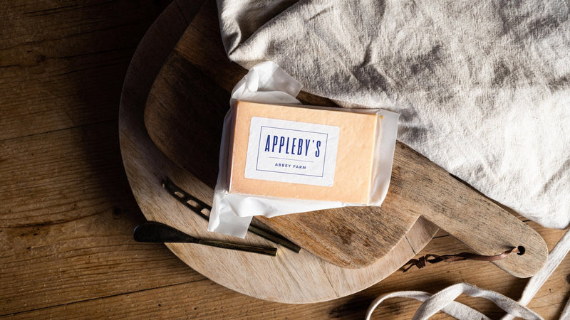 Appleby's raw milk Double Gloucester cheese