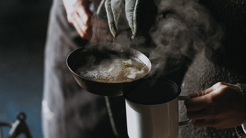 Grass Fed Beef Bone Broth Made From Chopped Beef Bones.