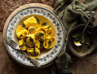 Handmade Black Truffle & Ricotta Tortelloni