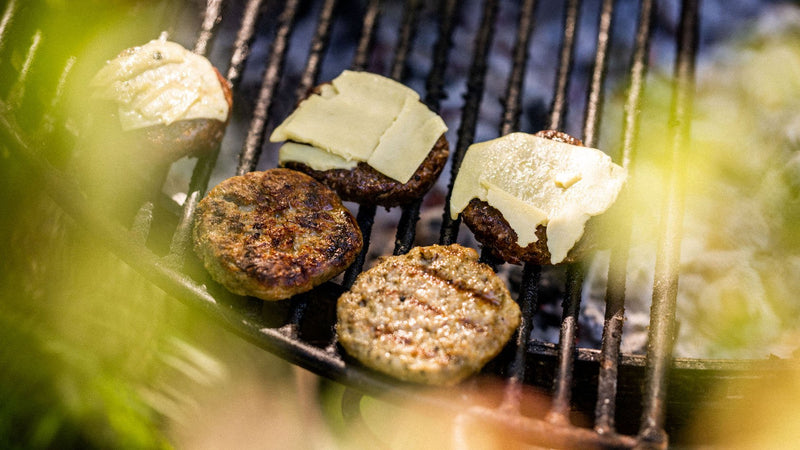 Grass Fed Beef, Blue Cheese & Red Onion Burger