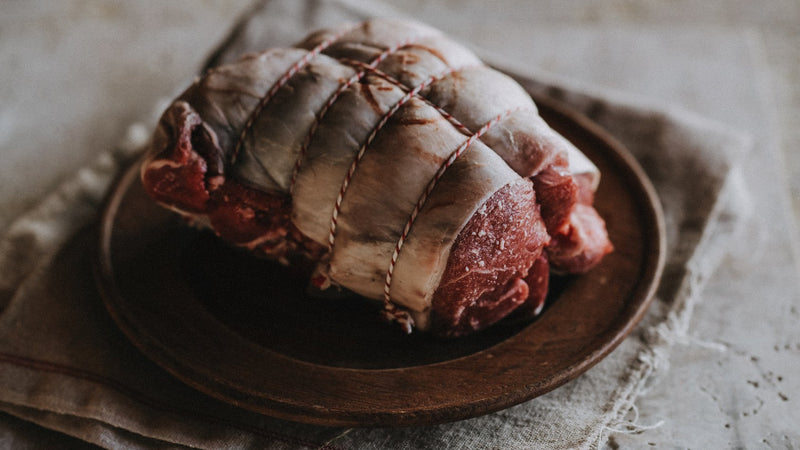 Raw grass fed Boneless Leg of Lamb
