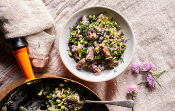 Cooked Properly free range Chicken Hearts, Peas & Bacon