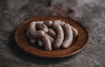 Raw Natural Chicken Sausages, Gluten Free and Free From Additives.