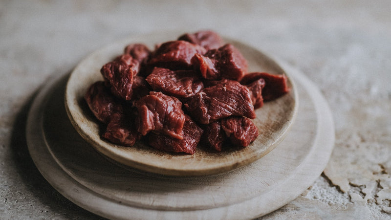 Grass-fed diced lamb