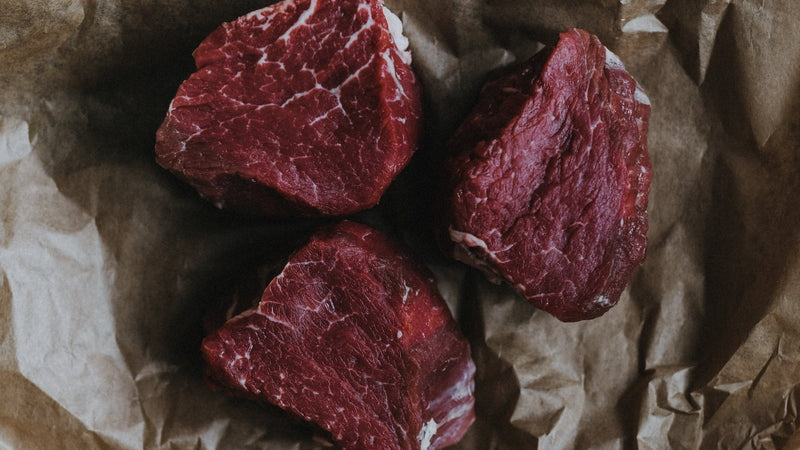 Raw Grass-Fed Beef Fillet Steaks 