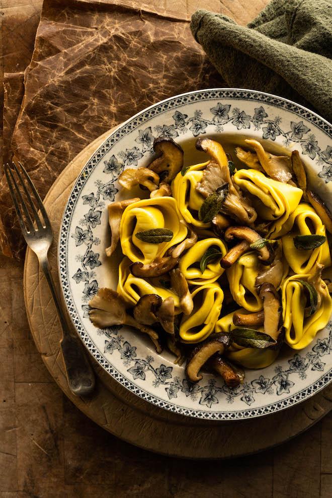Handmade Mushroom & Cheese Tortelloni