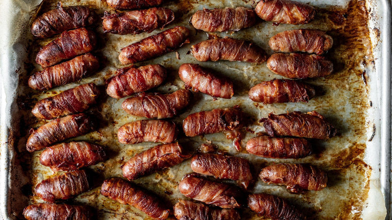 Enjoy our Sausages wrapped in bacon
