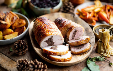 Properly Free Range Turkey Breast stuffed with Cranberry & Hazelnut Stuffing