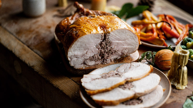 sage and onion stuffed free range bronze turkey