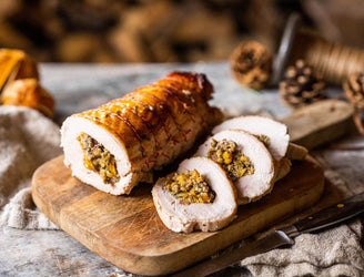 Free Range Turkey Breast Stuffed With Apricots & Hazelnuts