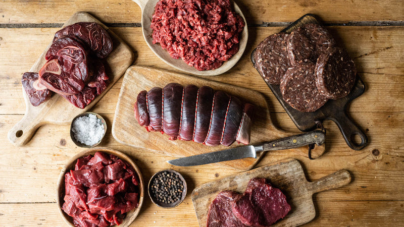 Award winning, Grass Fed Venison Meat Box