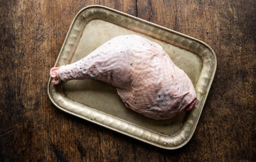 Free-Range Bronze Turkey Leg from Pipers Farm, Ideal for Roasting or Slow Cooking.