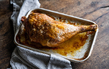 Cooked Bronze Turkey Leg from Pipers Farm, Naturally Raised and Full of Rich, Delicious Flavour.