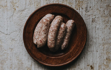 Raw Natural Plain Native Breed Pork Sausages. A versatile Choice for Breakfasts, Bangers & Mash, or Any Pork Sausage Recipe