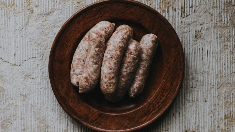 Raw Natural Plain Native Breed Pork Sausages. A versatile Choice for Breakfasts, Bangers & Mash, or Any Pork Sausage Recipe