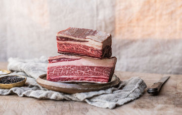 Raw beef short ribs