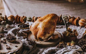A cooked properly free range turkey crown