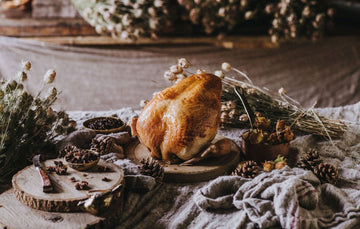 A cooked properly free range turkey crown