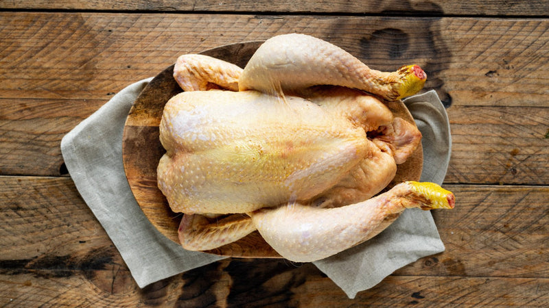 A whole properly free range cockerel